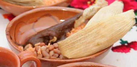Order Tamales with Rice & Beans Platillo food online from Taqueria Los Paisanos store, Saint Paul on bringmethat.com