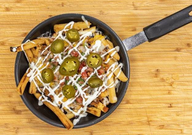 Order Nacho Fries  food online from Across The Border Fresh Mexican Grill And More! store, Burbank on bringmethat.com