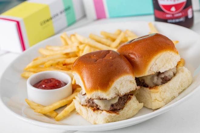Order Kids Cheese Burger Sliders food online from Common Bond Bistro & Bakery store, Houston on bringmethat.com