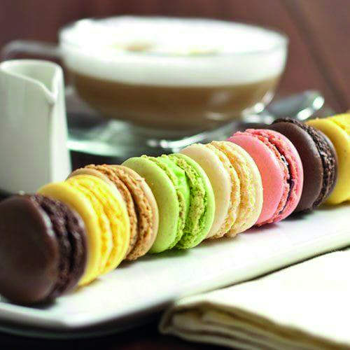 Order Assorted French Macaroons 12pc Box food online from Gold Leaf Pastry Shop store, Linden on bringmethat.com
