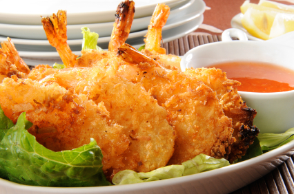 Order Coconut Shrimp food online from Samurai Japanese Steak House store, Huntington on bringmethat.com