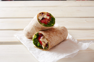 Order Cranberry Almond Chicken Wrap food online from Green Leaf's and Bananas store, Concord on bringmethat.com