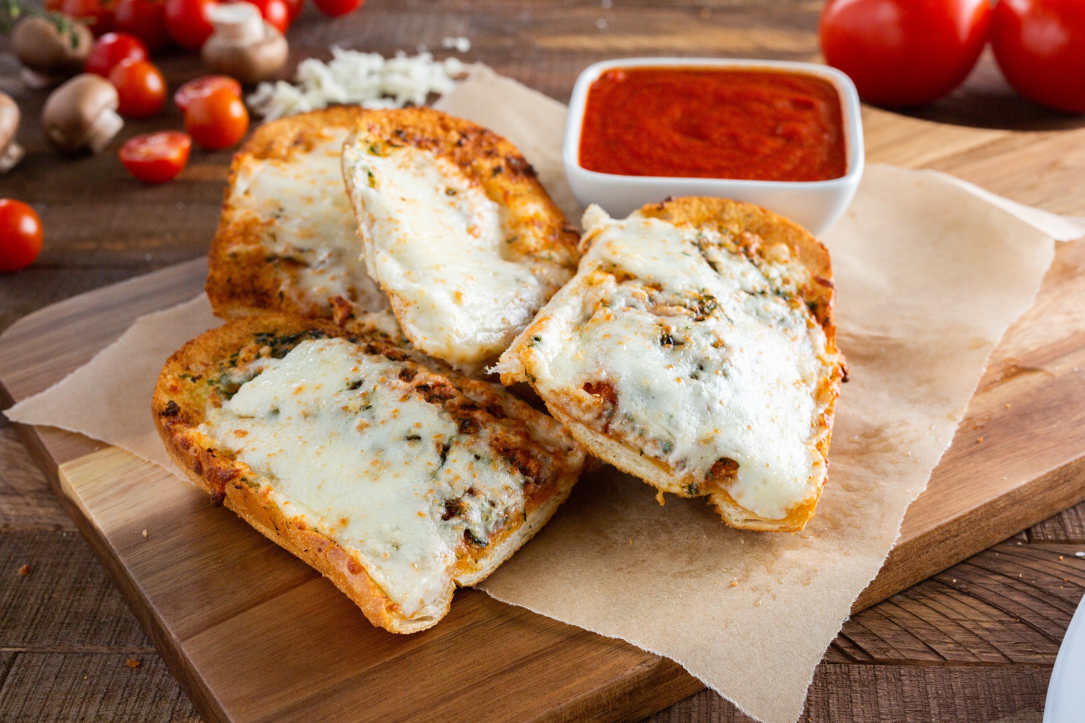Order Garlic Bread with Cheese - 9" food online from Ameci Pizza & Pasta store, Glendale on bringmethat.com