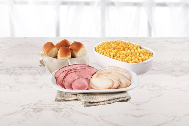 Order 1lb Smoked Turkey Slices Dinner food online from Honeybaked Ham store, Louisville on bringmethat.com