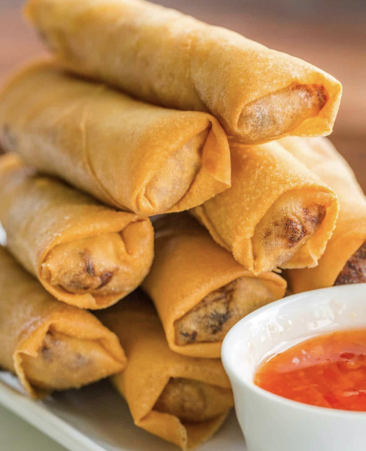 Order 1. Vegetables Egg Rolls food online from Dragon Chinese Mongolian Bbq store, Compton on bringmethat.com