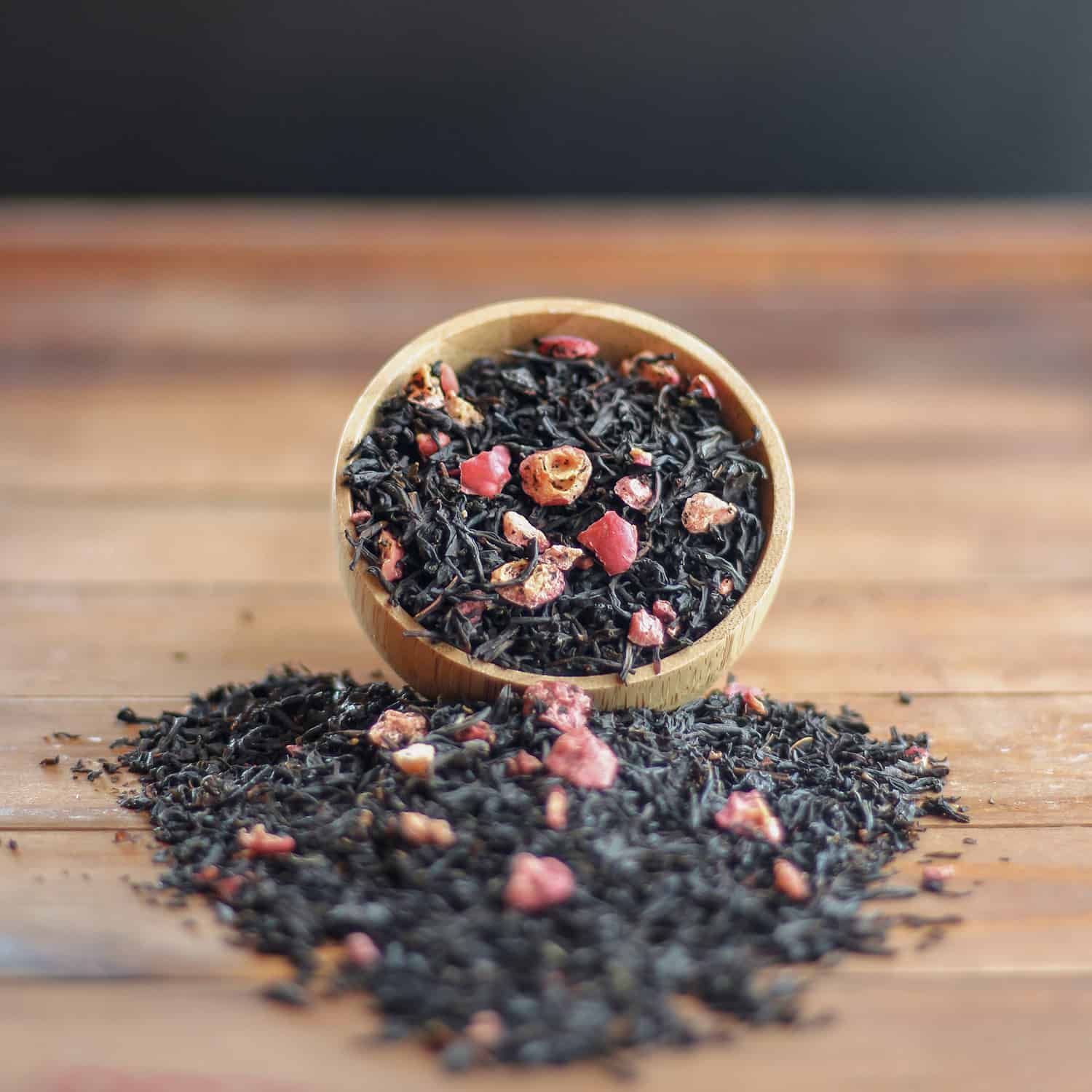 Order Pomegranate Black Tea food online from Fava Tea Company In Greenfield store, Greenfield on bringmethat.com