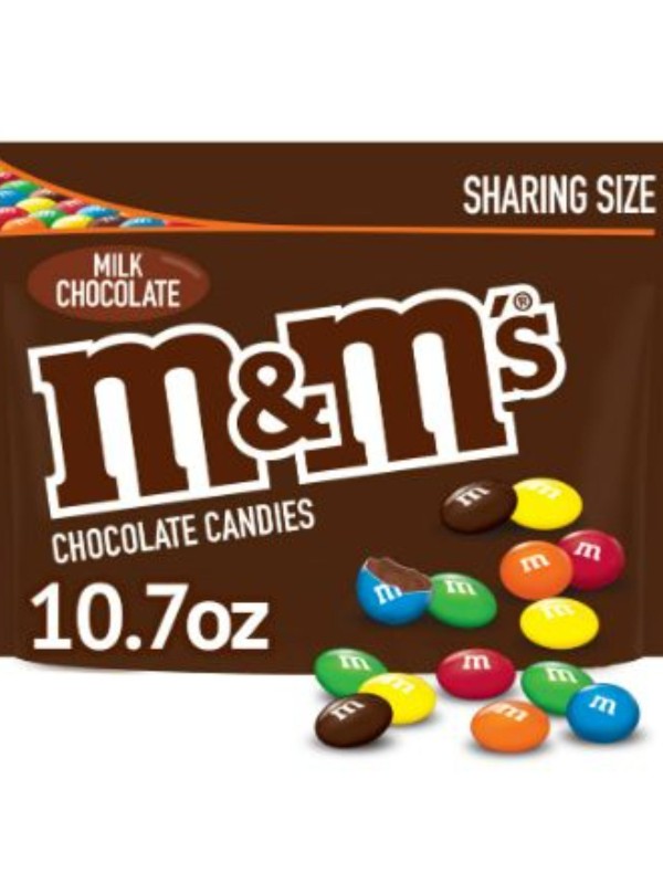 Order M&M'S Milk Chocolate Sharing Size (10.7 oz) food online from Stock-Up Mart store, Los Angeles on bringmethat.com