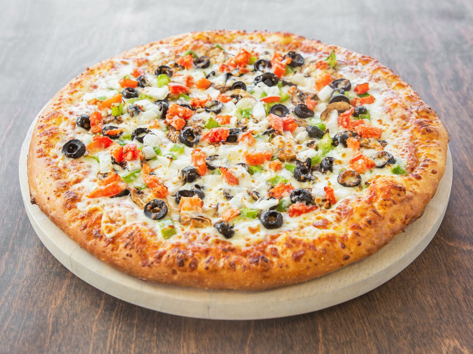 Order Veggie (14 Inch) food online from Big Daddy's Pizza store, Salt Lake City on bringmethat.com