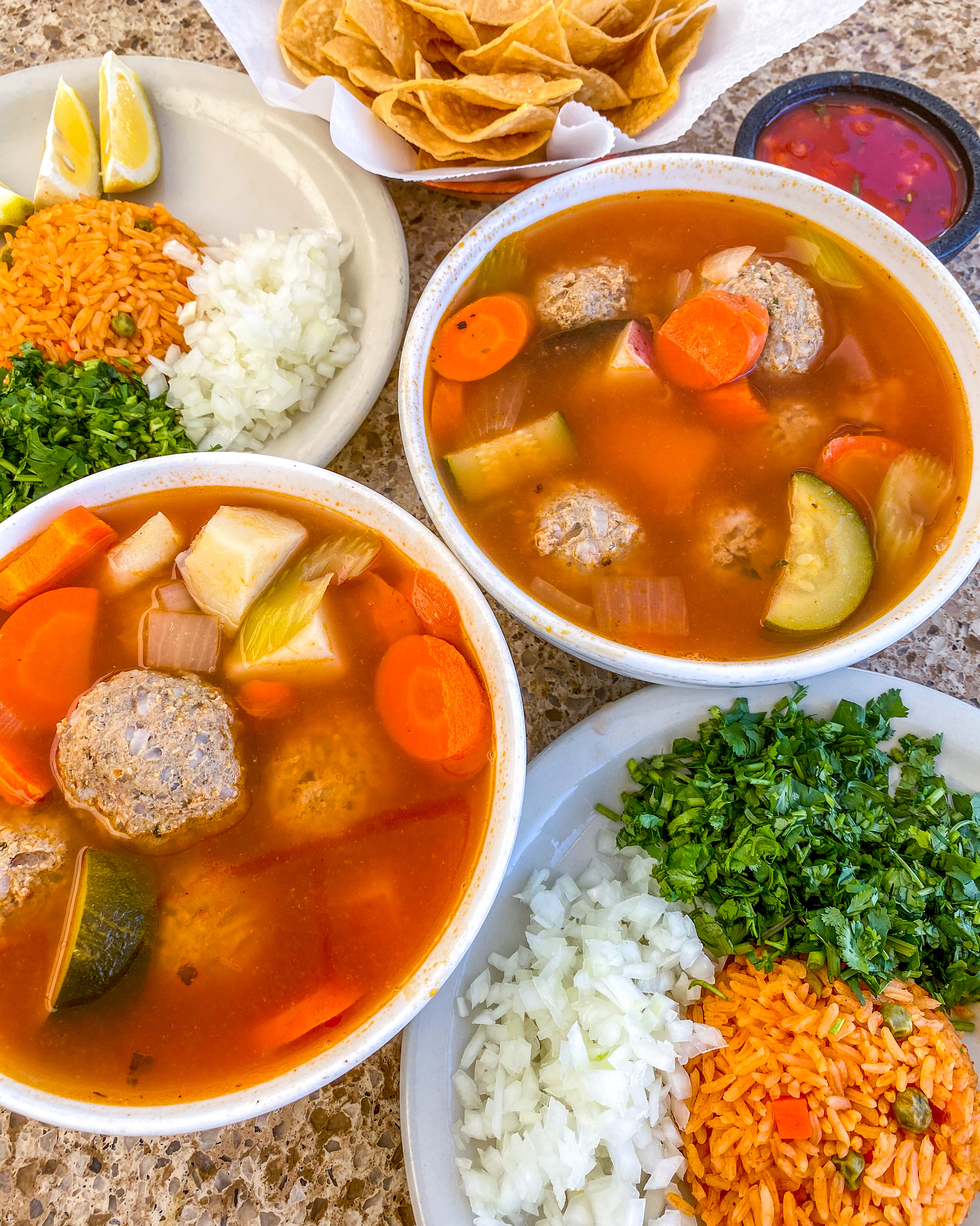 Order Albondigas Soup food online from Cabrera's Mexican Cuisine store, Duarte on bringmethat.com