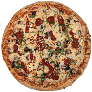 Order Mediterranean Specialty Pizza food online from Promise Pizza store, Round Rock on bringmethat.com