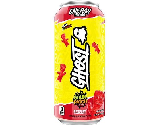 Order GHOST Energy Drink - Zero Sugar - SOUR PATCH KIDS REDBERRY  16 Fl Oz.  food online from Starway Liquor store, Bell Gardens on bringmethat.com