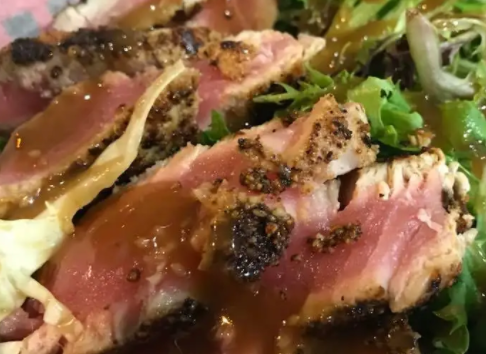 Order Seared Ahi Salad food online from Chefs Grille store, Murrieta on bringmethat.com