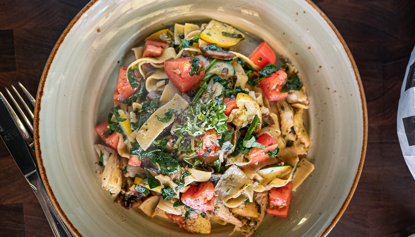 Order Pappardelle Primavera food online from Rocco's Pizzeria store, Austin on bringmethat.com