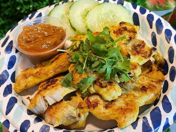 Order Chicken Satay food online from J & T Thai Street Food store, San Diego on bringmethat.com