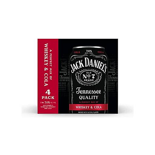 Order Jack Daniel's Cola Cocktail (4PK 355 ML) 130416 food online from Bevmo! store, Emeryville on bringmethat.com