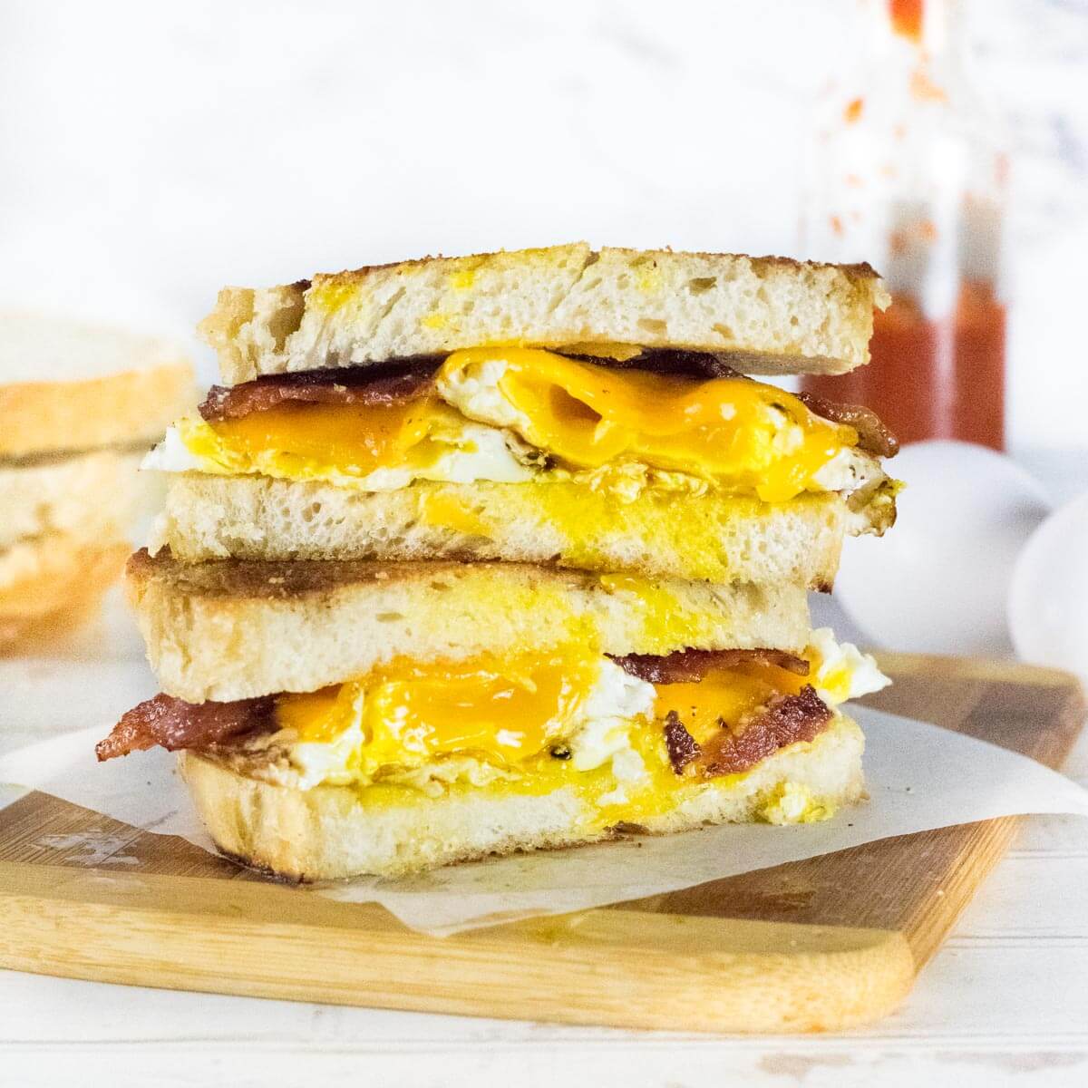 Order Breakfast Double Fried Egg Sandwich food online from Jackson Hole store, Englewood on bringmethat.com