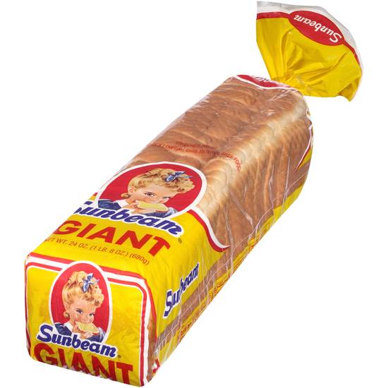 Order Sunbeam Giant Enriched White Bread Loaf food online from Exxon Food Mart store, Port Huron on bringmethat.com