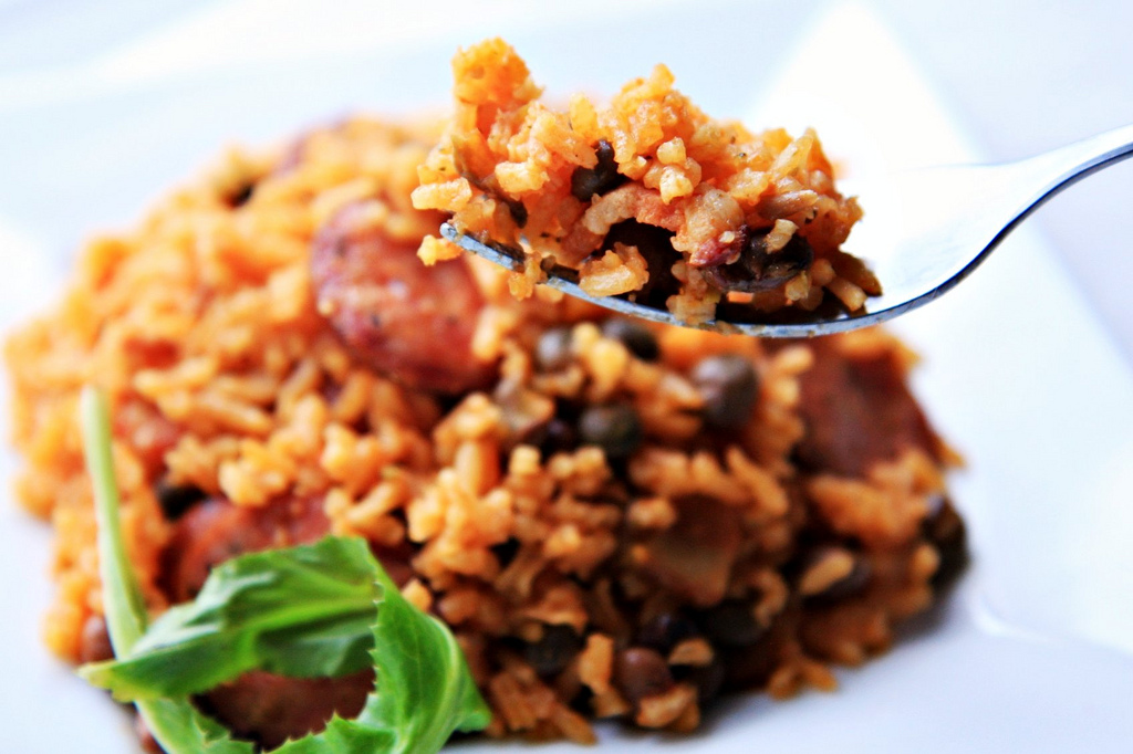 Order Rice with Pigeon Peas  food online from Tex-Chick Puerto Rican Restaurant store, Houston on bringmethat.com
