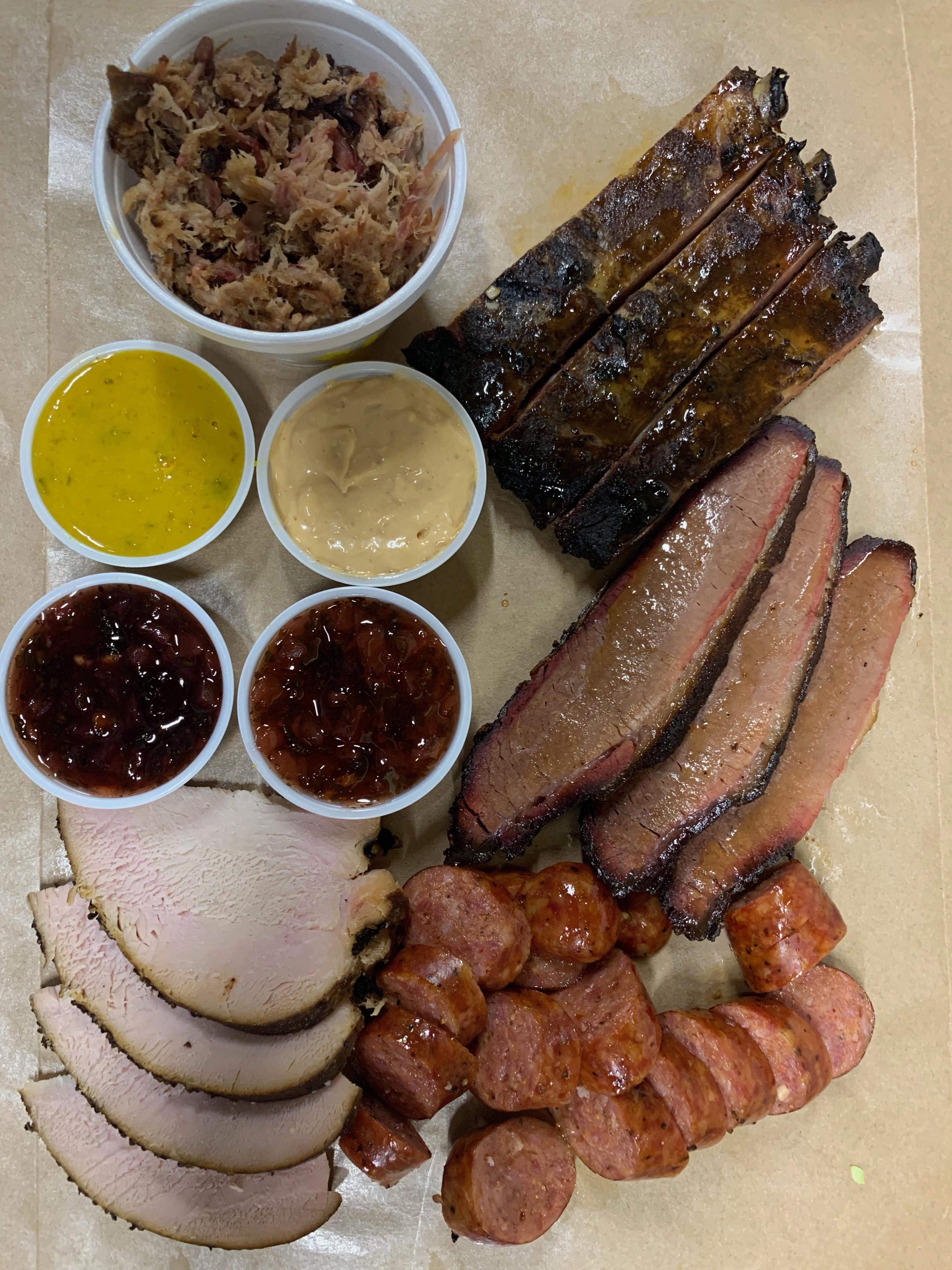 Order Sampler food online from Serious Texas Bbq store, Fort Collins on bringmethat.com