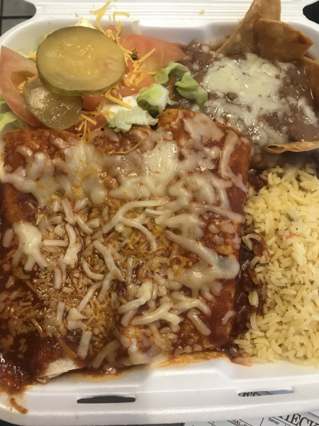 Order Ground Beef Enchilada food online from Master Burger store, Los Angeles on bringmethat.com