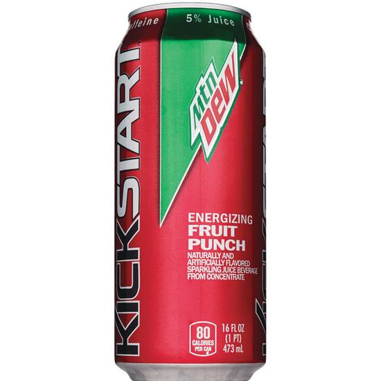 Order Mountain Dew KickStart Fruit Punch (Single Can) food online from Cvs store, SAINT CLAIR SHORES on bringmethat.com