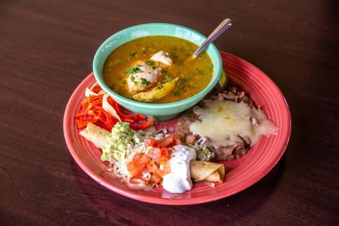 Order Chicken Soup Combo food online from Las Palapas store, San Antonio on bringmethat.com