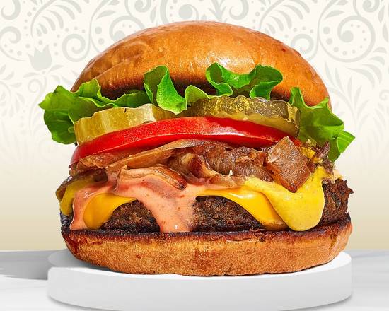 Order Veggie Garden Burger food online from Vegan Prairie Burgers store, Columbus on bringmethat.com