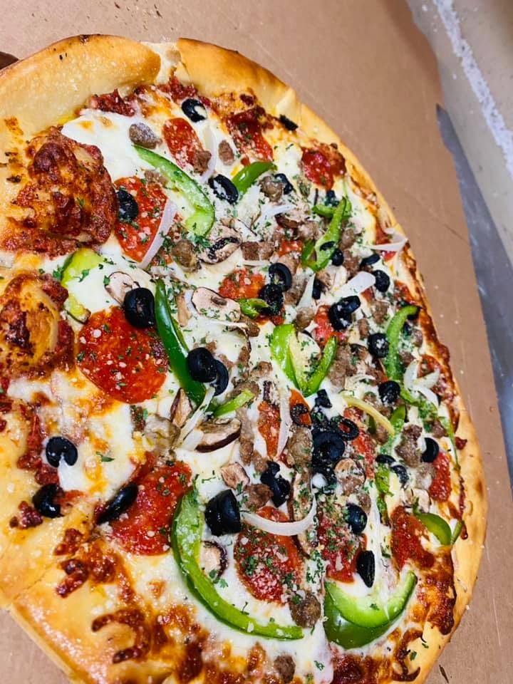 Order Combo Pizza - Small 14" (8 Slices) food online from Milantoni Italian Restaurant store, Bardstown on bringmethat.com