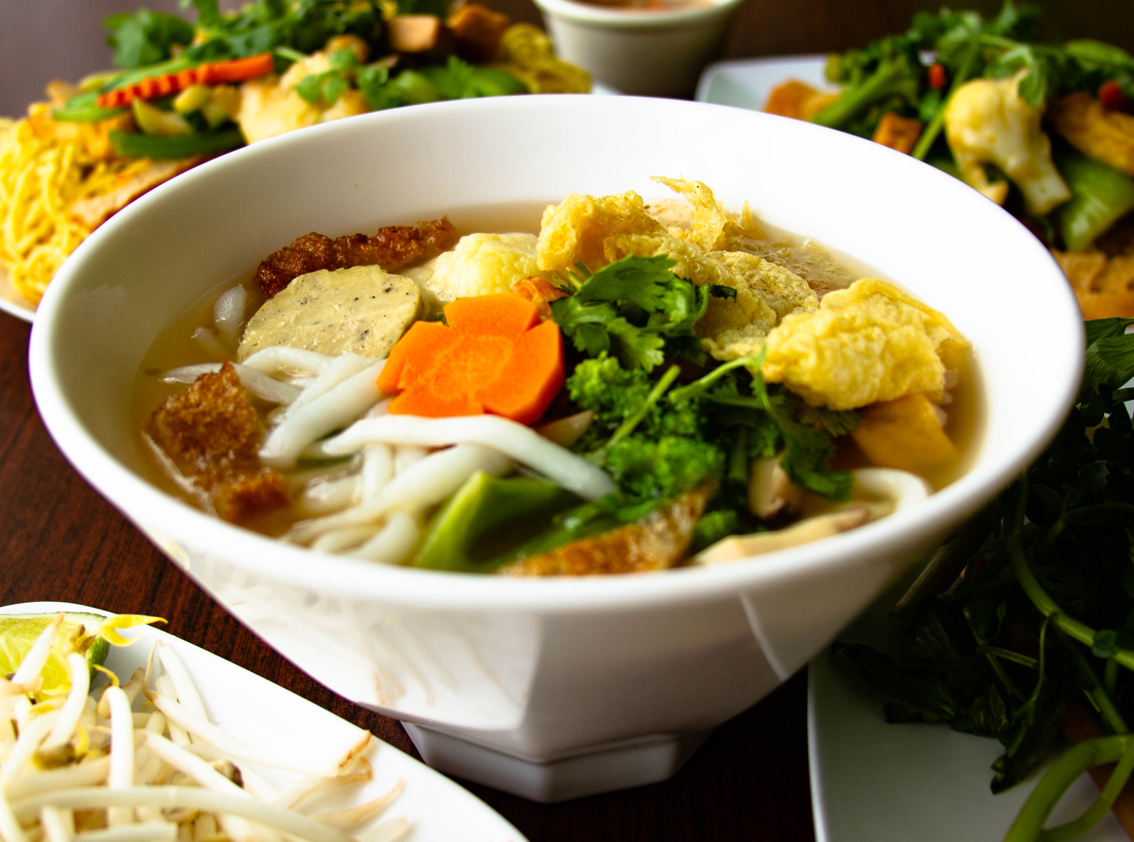 Order Vietnamese Udon Soup (Vegan) food online from Thanh Tinh Chay store, San Diego on bringmethat.com