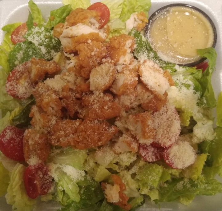 Order Chicken Caesar Salad food online from Revrons Luncheonette store, Camden on bringmethat.com
