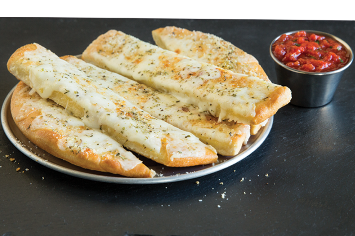 Order 5 Piece Cheesy Stix food online from Pie Five Pizza Co. store, South Brunswick Township on bringmethat.com