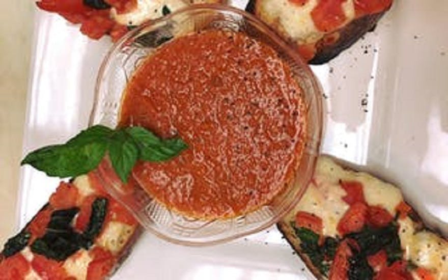 Order Bruschetta - 4 Slices food online from New York Flying Pizza store, Bridgewater on bringmethat.com