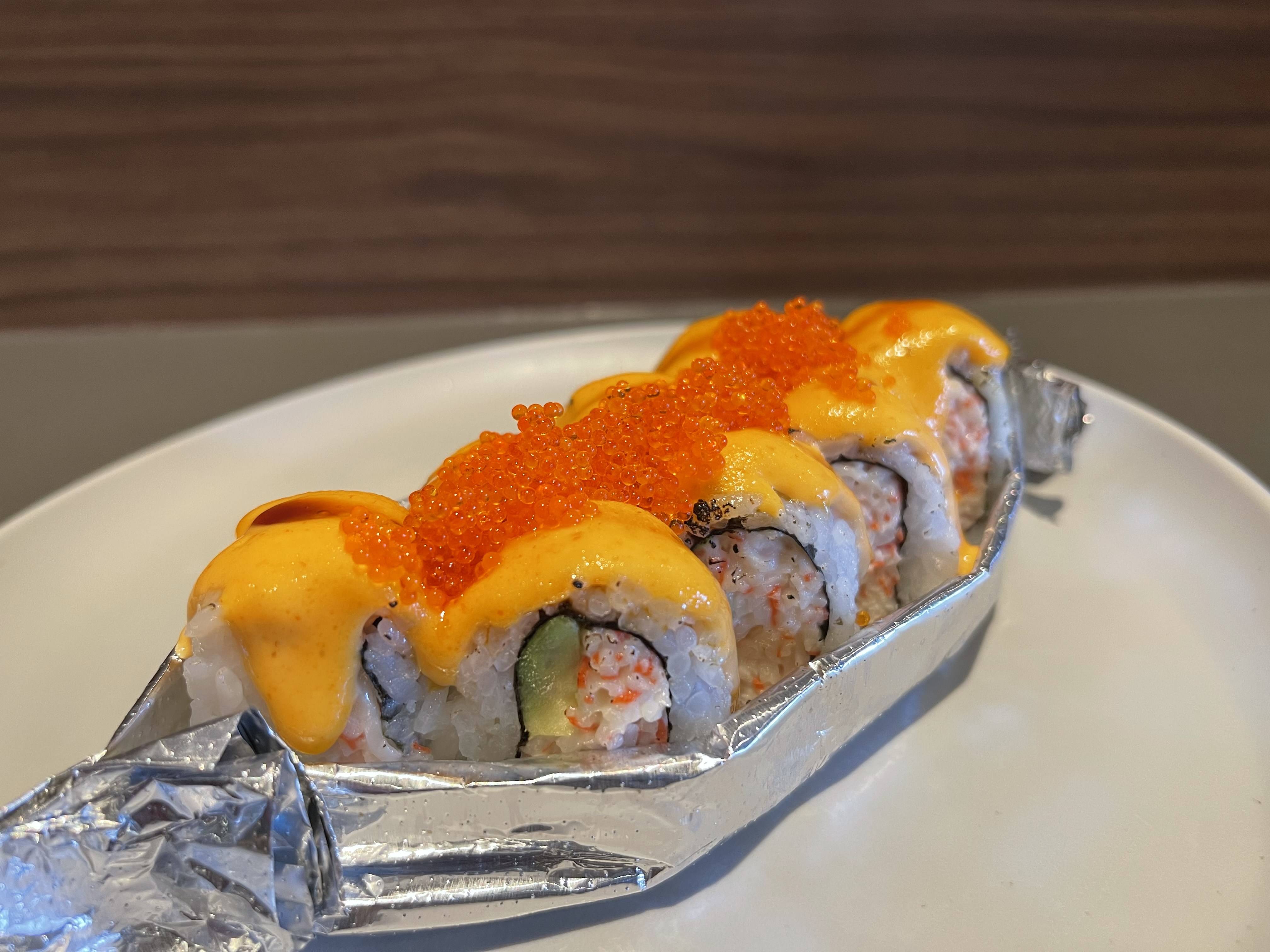Order L ion King Roll food online from Kuma Sushi store, San Jose on bringmethat.com