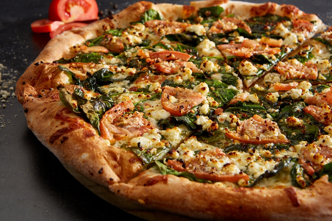 Order GF Spinach Tomato Feta food online from Sal Pizza store, Manchester on bringmethat.com