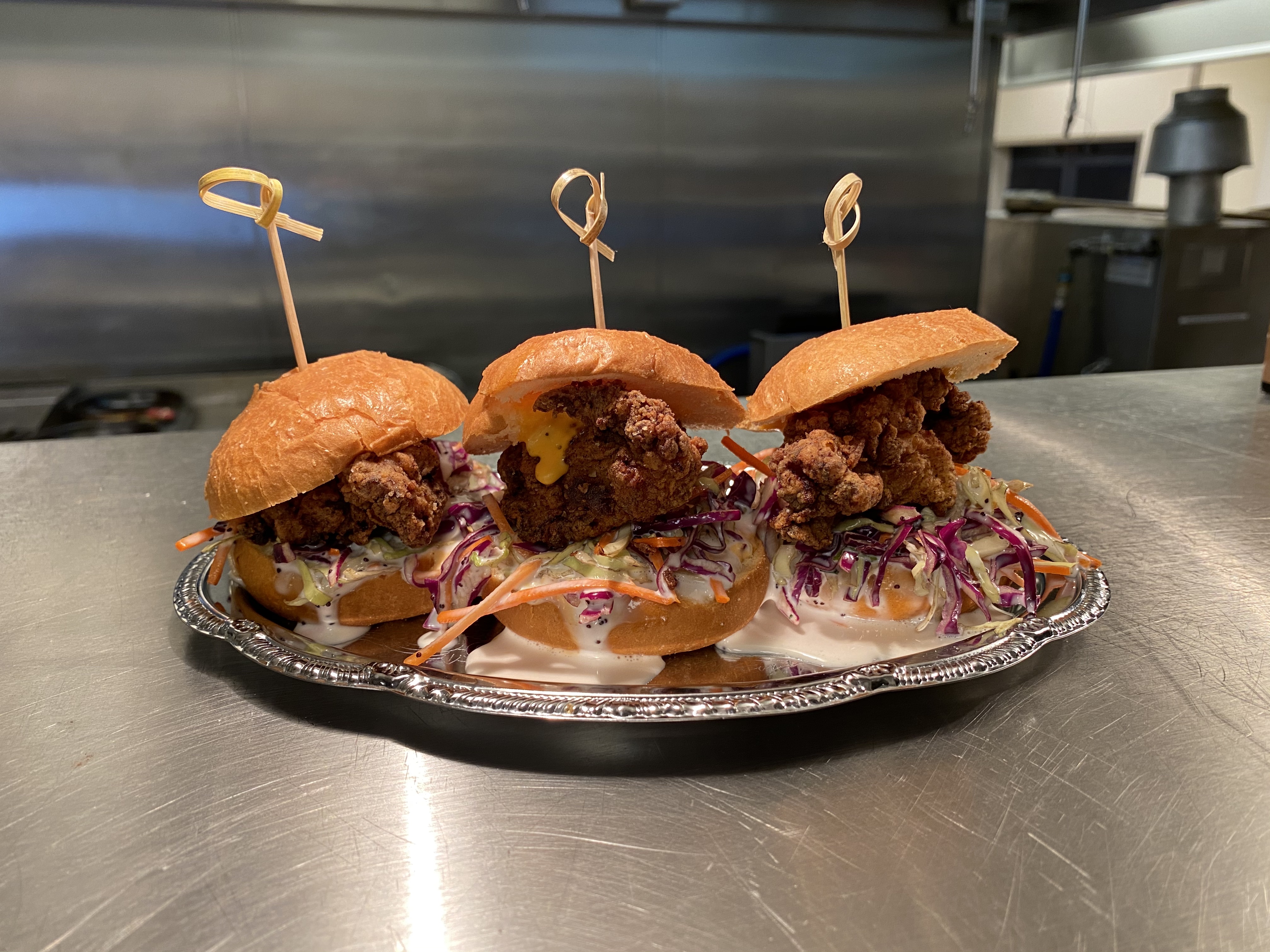 Order Fried Chicken Sliders food online from Executive Order Bar & Lounge store, San Francisco on bringmethat.com