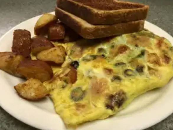Order Irish Omelette food online from The Chipper Truck Cafe store, Yonkers on bringmethat.com