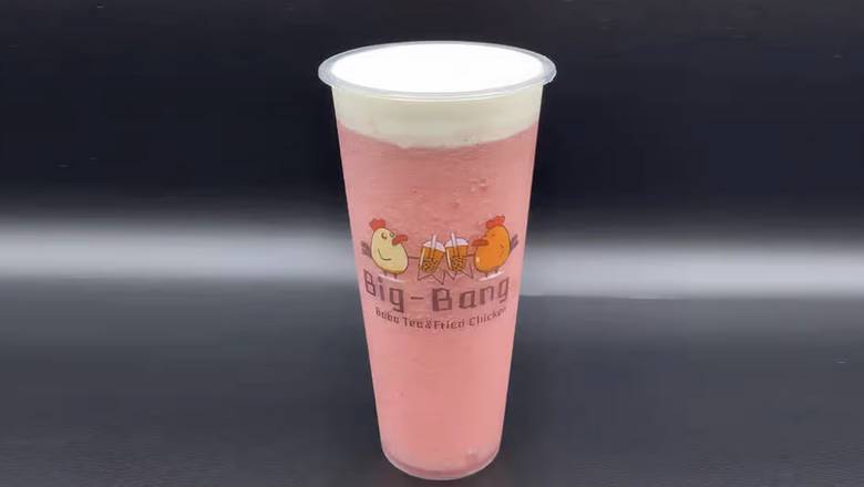 Order Strawberry Energy (24 oz) food online from Big-Bang Boba & Chicken store, Concord on bringmethat.com