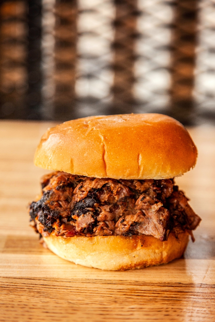 Order Chopped Brisket Sandwich food online from Blu's Barbeque & Bbq Catering store, Dallas on bringmethat.com