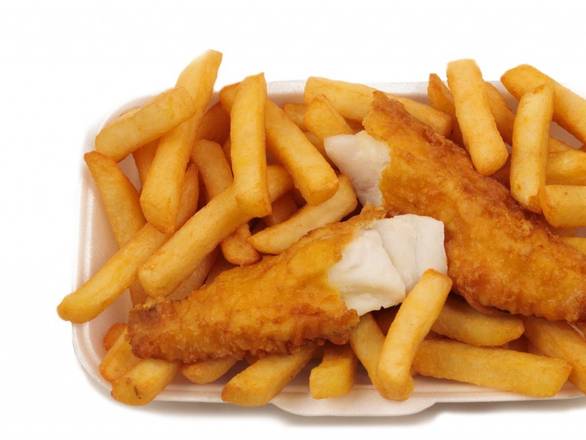 Order Beer Battered Fish & Chips food online from The Chipper Truck Cafe store, Yonkers on bringmethat.com