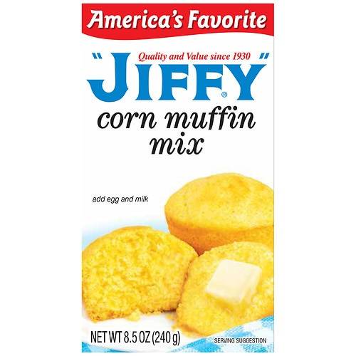 Order JIffy Corn Muffin Mix Corn - 8.5 oz food online from Walgreens store, Marietta on bringmethat.com