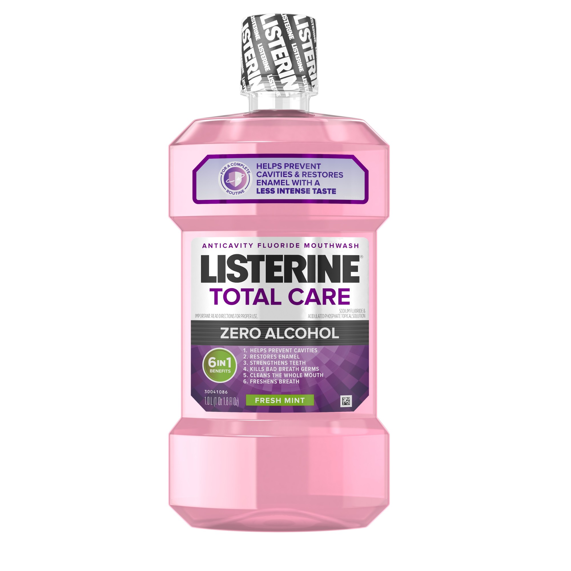 Order Listerine Total Care Zero Alcohol-Free Mouthwash - Fresh Mint, 33.8 fl oz food online from Rite Aid store, MILLER PLACE on bringmethat.com