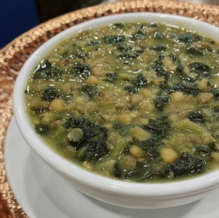 Order Spinach Lentil Soup food online from Mediterranean Grill store, Pittsburgh on bringmethat.com