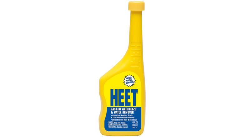 Order Heet Gas-Line Anti-Freeze and Water Remover 12 Oz food online from Valero Food Mart store, Murrayville on bringmethat.com