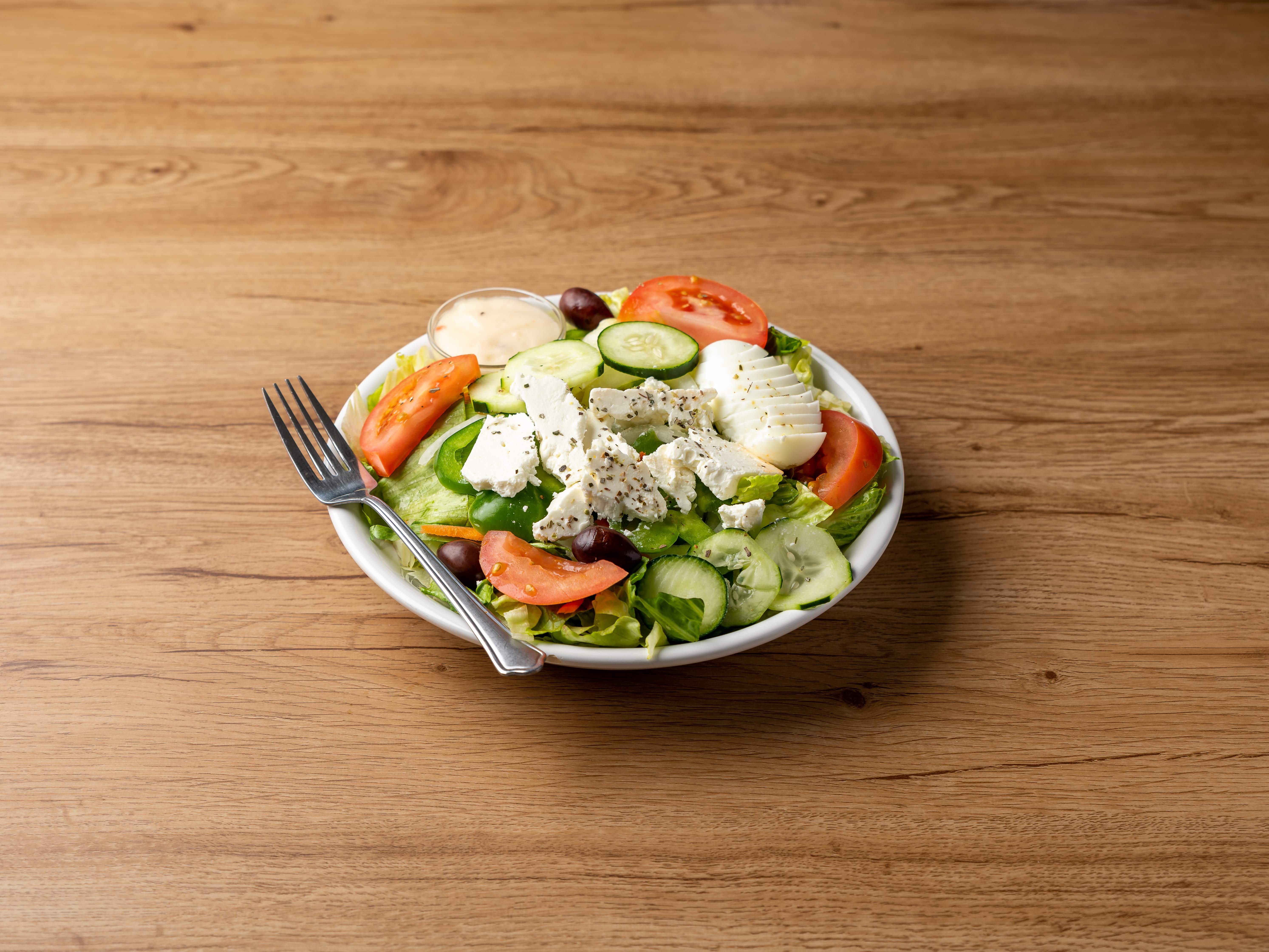 Order Greek Salad food online from Fiesta Pizza store, Philadelphia on bringmethat.com