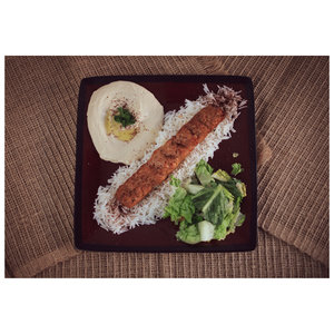Order Ground Chicken Kabab Plate food online from Ali Baba store, Chico on bringmethat.com