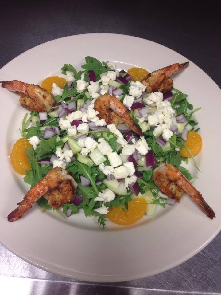 Order Grilled Shrimp Salad - Salads food online from Frank's Pizza store, Hopatcong on bringmethat.com