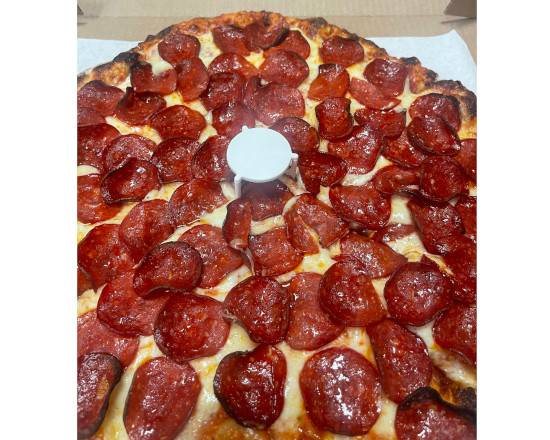 Order Double Pepperoni Pizza food online from Ingleside Pizza store, San Francisco on bringmethat.com
