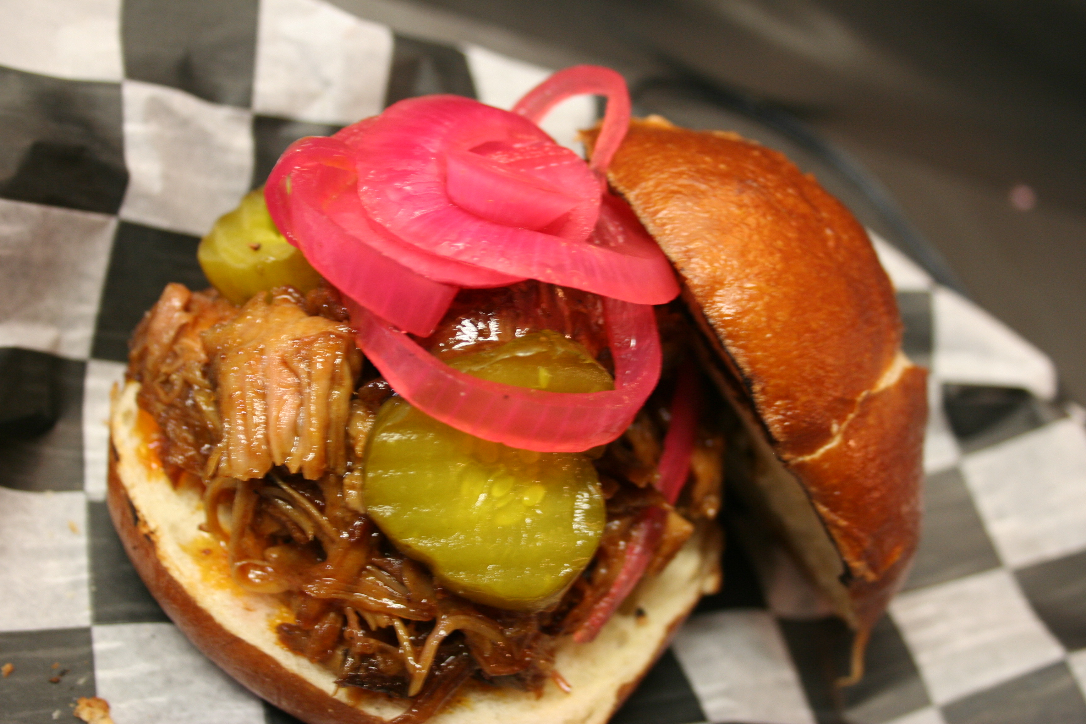 Order BBQ Pulled Pork Sandwich food online from The Avenue Restaurant store, Glendale on bringmethat.com