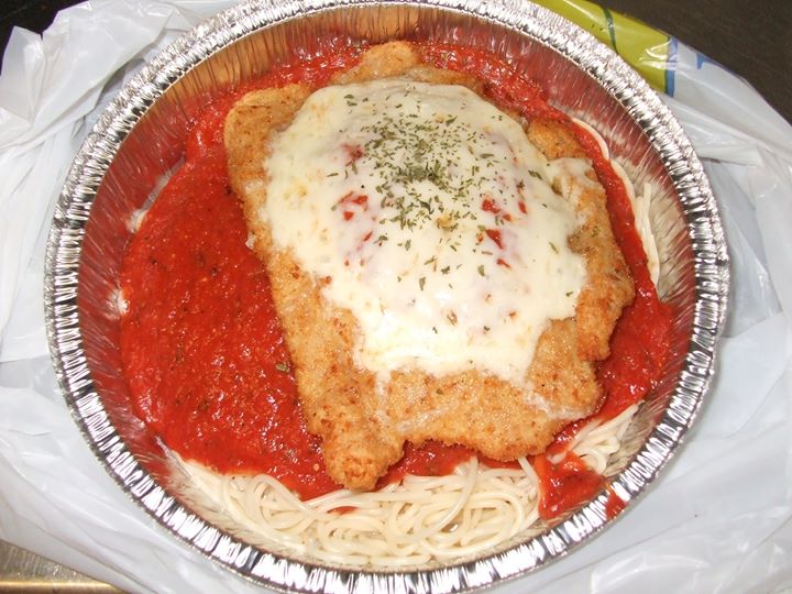 Order Chicken Parmigiana food online from Larich Pizza store, Highland Heights on bringmethat.com