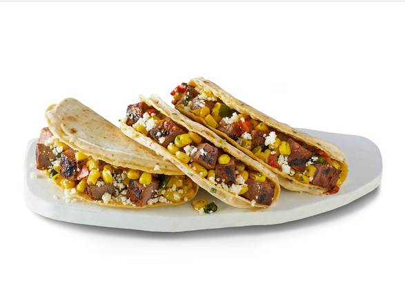 Order NEW Create Your Own 3 Queso-Crunch Style Tacos food online from Qdoba Mexican Eats store, Woodhaven on bringmethat.com